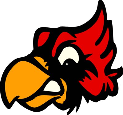 Cardinal head mascott