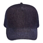 OTTO Denim Five Panel Pro Style Mesh Back Trucker Hat