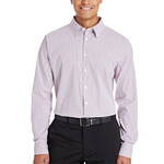 CrownLux Performance® Men's Micro Windowpane Woven Shirt