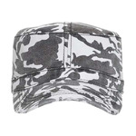 OTTO Camouflage Garment Washed Superior Cotton Twill Distressed Visor Military Cap
