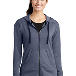 Ladies PosiCharge ® Tri Blend Wicking Fleece Full Zip Hooded Jacket