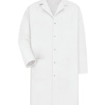 Gripper Front Lab Coat - Long Sizes