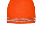 Lined Enhanced Visibility with Reflective Stripes Beanie