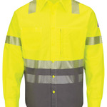 Hi-Visibility Color Block Uniform Shirt - EXCEL FR® ComforTouch® - 7 oz. - Tall Sizes