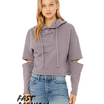 FWD Fashion Ladies' Cut Out Hooded Fleece