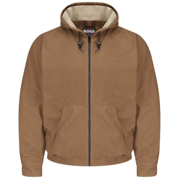 Brown Duck Hooded Jacket - EXCEL FR® ComforTouch® - Tall Sizes Thumbnail